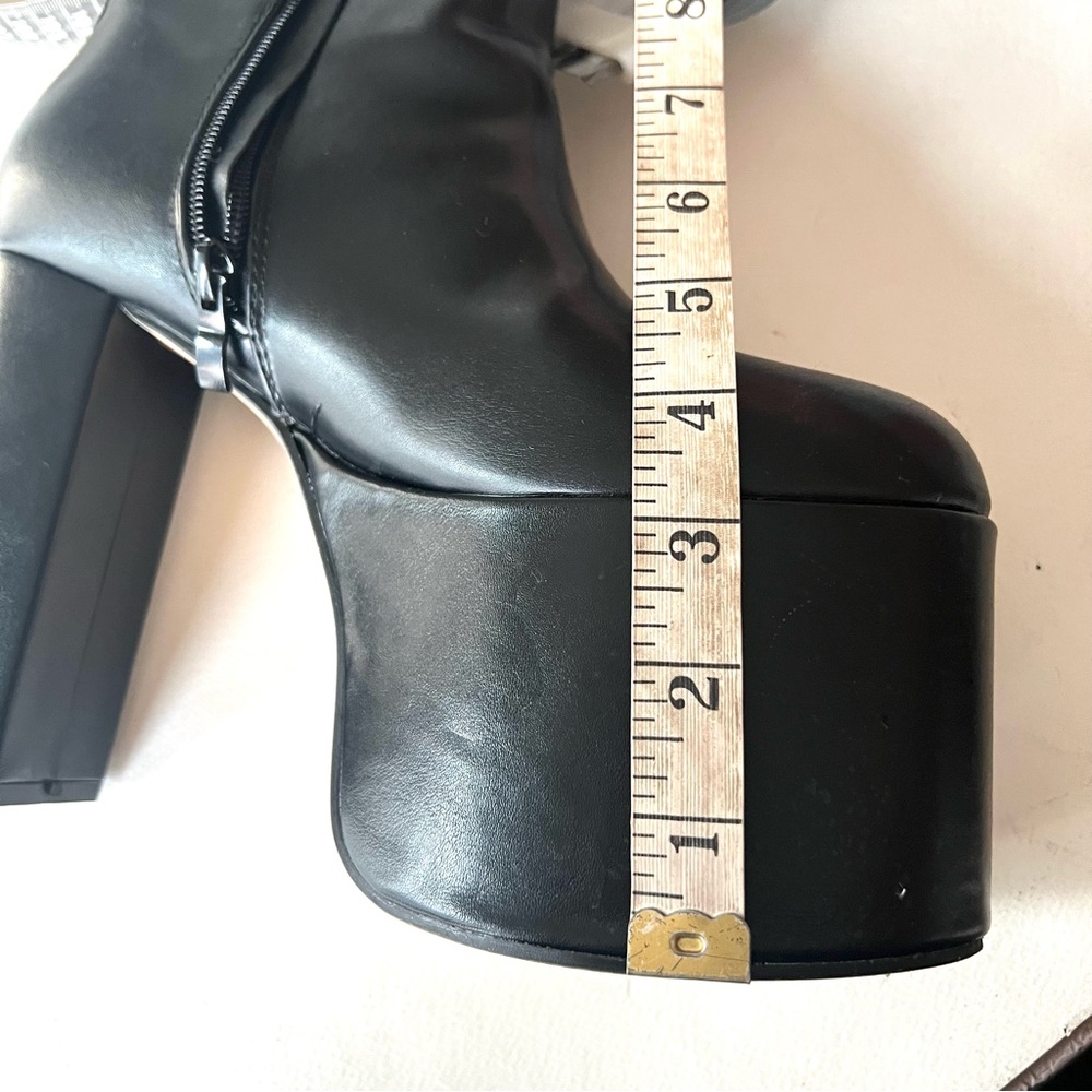 Black Platform Ankle Boots - Picture 5 of 5